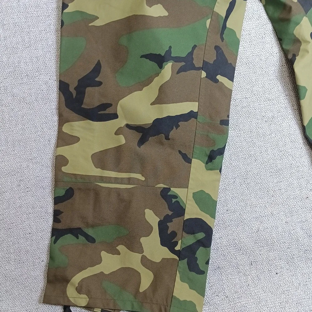 US Military ECWCS Trousers Mens L-L Green Camo Excellent Woodland Gore-Tex Shell